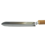 Ніж пасічний 200 мм кутовий нержавійка, дерев'яна ручка #1